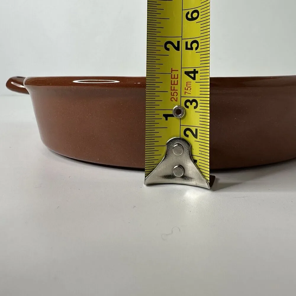 Southwest Style Glazed Pottery Skillet Studio Art Signed Folk Art Decor Handmade